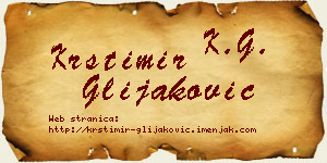 Krstimir Glijaković vizit kartica